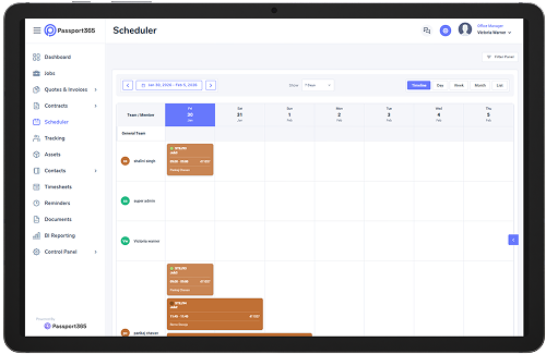 Visual Scheduler